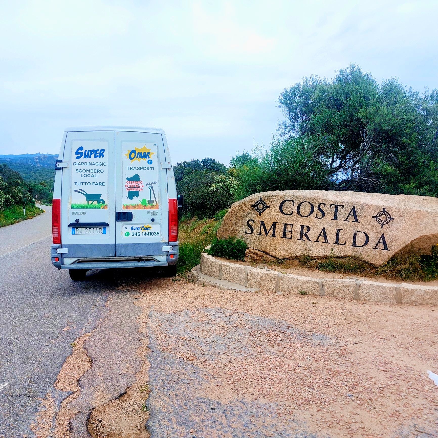Furgone SuperOmar in Costa Smeralda